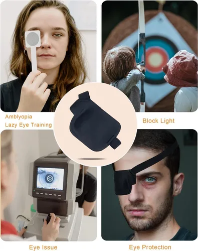Vista 5 de Parche para ojos 3D, parches médicos para adultos y niños, parches para ojos perezosos para ambliopía 3D para ojo izquierdo
