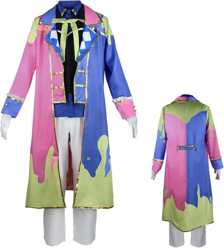 Vista 6 de TMSREBU Kamishiro Rui Cosplay Uniforme Escolar Proyecto Sekai Colorido Etapa Traje Traje Halloween Conjunto Completo