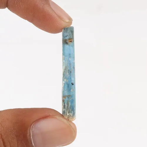 Vista 87 de GEMHUB Lápiz de cianita áspero pequeño con cristal curativo de cianita azul áspero suelto, tamaño pequeño, 9.7