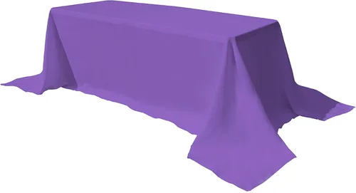 Vista 42 de GEFEII Servilletas de tela de poliéster sólido de 18 x 18 pulgadas para cocina, mantel rectangular cuadrado redondo para bodas, fiestas