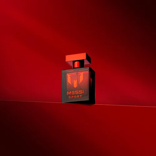 Vista 5 de Messi Sport Red Eau de Toilette para hombre, aroma fresco cítrico marino, 1.7 oz
