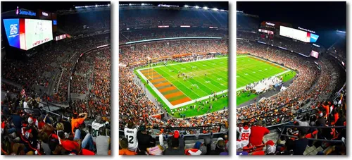 Vista 12 de TUMOVO MetLife Stadium - Decoración de pared de Nueva York, 3 piezas, lienzo, arte de pared para decoración del hogar, juegos de fútbol americano