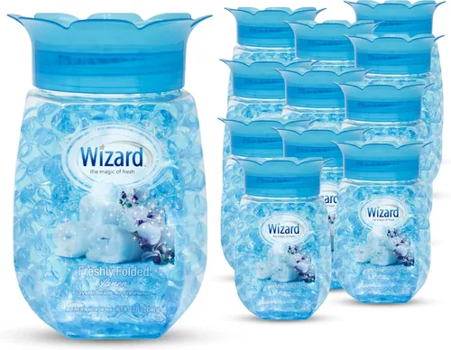 Vista 9 de WIZARD - Perlas de gel eliminadoras de olores, 12 onzas, paquete de 12 ambientadores para baño. Habitaciones, por áreas y ambientadores