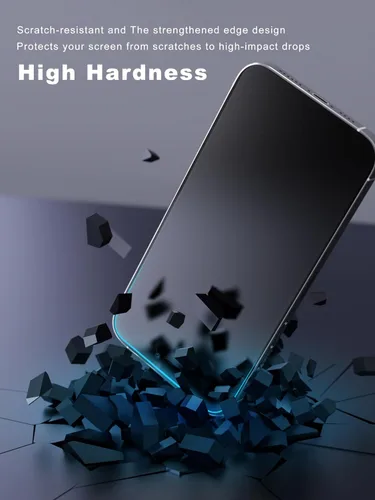 Vista 6 de GIGIKISS Paquete de 2 protectores de pantalla mate para iPhone 12 Pro Max de 6.7 pulgadas, protector de pantalla anti huellas dactilares
