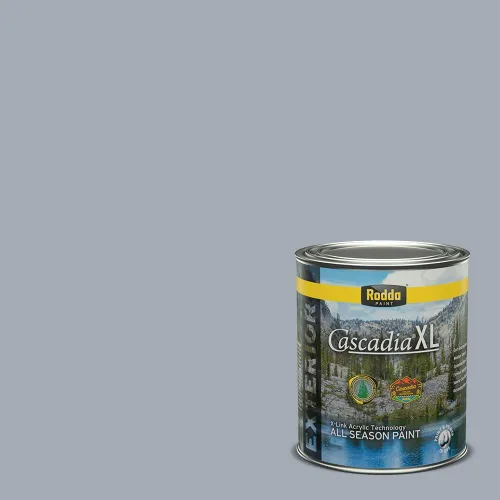 Vista 152 de Rodda Paint CASCADIA XL Pintura e imprimación satinada para exteriores en uno, cuarto de galón, azul playa norte