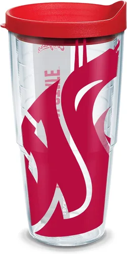Vista 70 de Vaso térmico con tapa, marca Tervis, Idaho Univ, Transparente