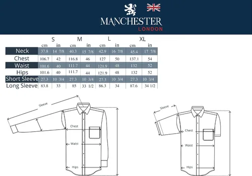 Vista 4 de Manchester Camisa de vestir de manga larga para hombre