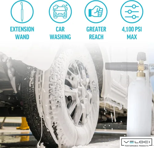 Vista 3 de MTM Hydro Kit de varilla de extensión de 20 pulgadas para lavado de autos y detalles de grado comercial