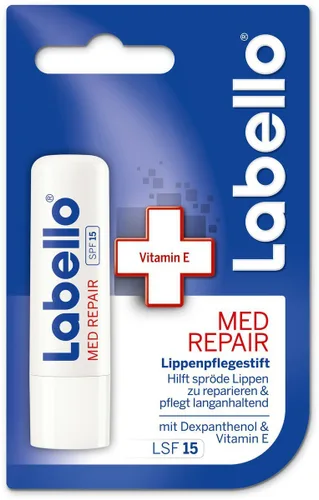 Vista 2 de Labello 1 protección médica, 1 Hydro Care, 1 paquete de bálsamo labial de rosa suave