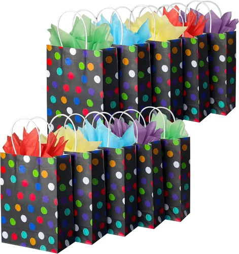 Vista 23 de BLEWINDZ - 32 bolsas de regalo pequeñas con 32 pañuelos de 8.7 x 6.3 x 3.2 01-8cols-S