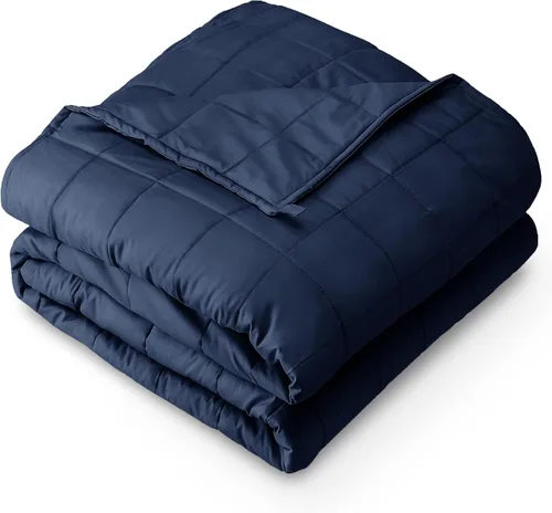 Vista 13 de Bare Home Manta con peso tamaño Twin o Full 7 libras (40" x 60") - Totalmente natural 100% algodón - Manta pesada premium con cuentas de vidrio