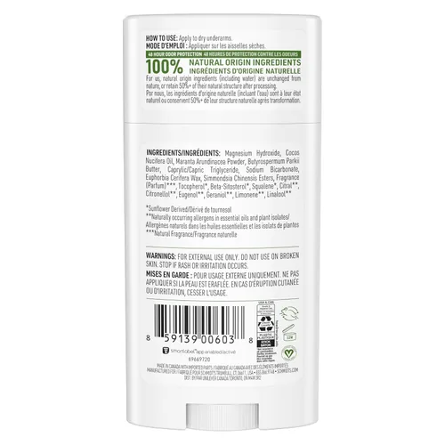 Vista 2 de Schmidt's Desodorante vegano sin aluminio, bergamota y lima, 4 unidades para mujeres y hombres, con protección contra olores las 24 horas