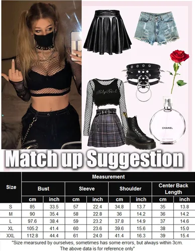 Vista 6 de Avidlove Fishnet Top for Women Fishnet Crop Top Long Sleeve Fishnet Shirt Fishnet Long Sleeve Top