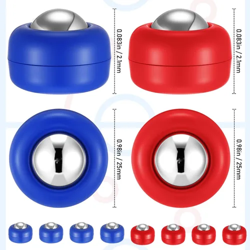 Vista 2 de Gejoy Mini Shuffleboard Discos de Repuesto Equipo de Mesa Rodillos Set Shuffleboard Curling Accesorios