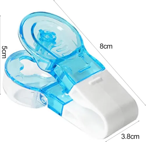 Vista 7 de Pastillero con diseño de caja de almacenamiento, pastillero sin esfuerzo, dispensador portátil compacto para una fácil gestión de medicamentos
