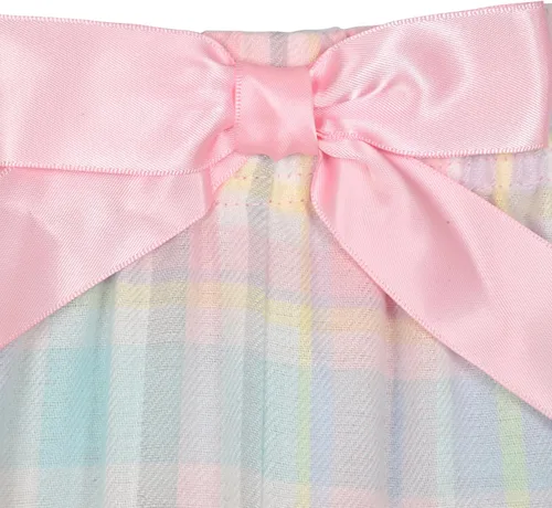 Vista 7 de Sleep On It Conjunto de pijama de 4 piezas para niñas, ropa de dormir tejida a cuadros para niñas