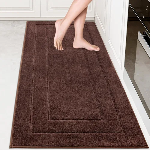 Vista 38 de PURRUGS Alfombra de cocina lavable a máquina, de 24 x 35.5 pulgadas, antideslizantes, antideslizantes, tapetes de pie suaves y superabsorbentes