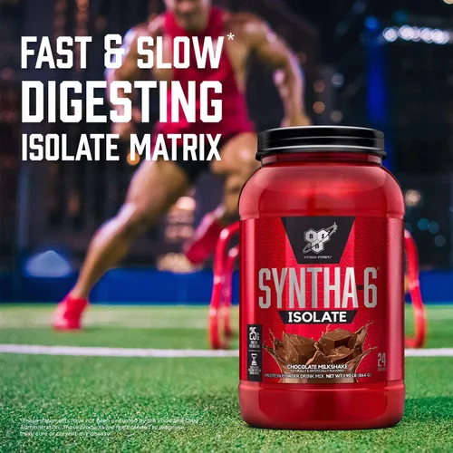 Vista 6 de BSN SYNTHA-6 Proteína Aislada en Polvo, Proteína de Chocolate con Aislado de Proteína de Suero, Aislado de Proteína de Leche, Sabor: Batido