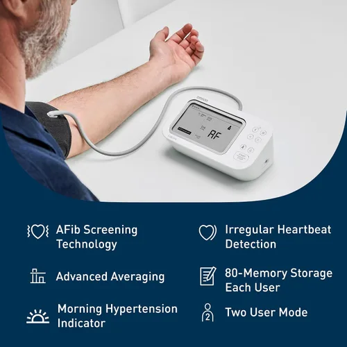 Vista 2 de OMRON Monitor de Presión Arterial Gold para Uso Doméstico y Brazalete de Presión Arterial para Brazo Superior - Marca #1 Recomendada por Médicos