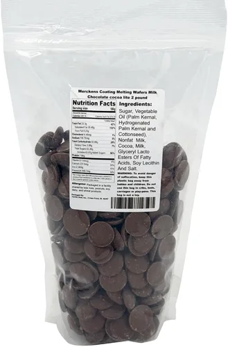 Vista 15 de Merckens – Obleas de chocolate oscuro, para cobertura de chocolate derretido, 5 libras
