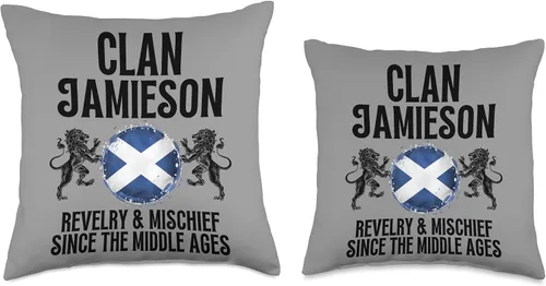 Vista 3 de Scotland Clan Gifts For The Jamieson Family Jamieson Clan Scottish Family Name Scotland Heráldica - Almohada de 18 x 18 pulgadas, multicolor