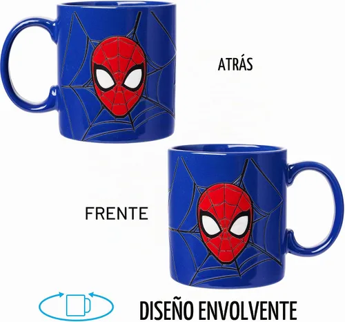 Vista 6 de Silver Buffalo Marvel Spider-Man Wax Resist, taza de cerámica, 20 onzas