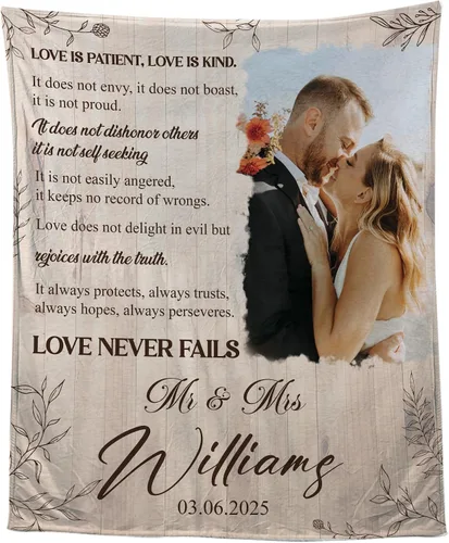 Vista 45 de Manta Personalizada de Fotos y Mensajes Collage Manta Throw - Perfecta para el Día de San Valentín para Ella, Él, Amigos - Foto Personalizada