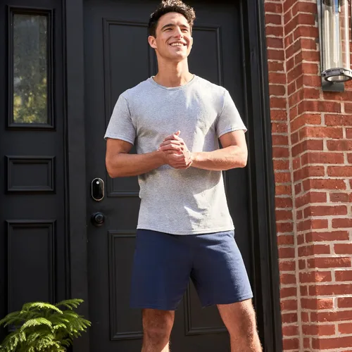 Vista 5 de Hanes - Pantalón corto de jersey con bolsillo para hombre
