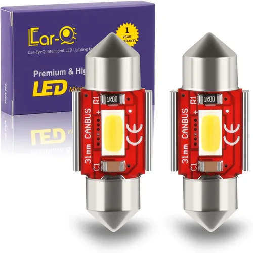 Vista 15 de Focos LED Festoon DE3175 DE3021 de 1.220 in, mapa interior, cúpula, maletero, luces de lectura, blanco de 6000 K, DE3022 3022 3021, 480 lúmenes