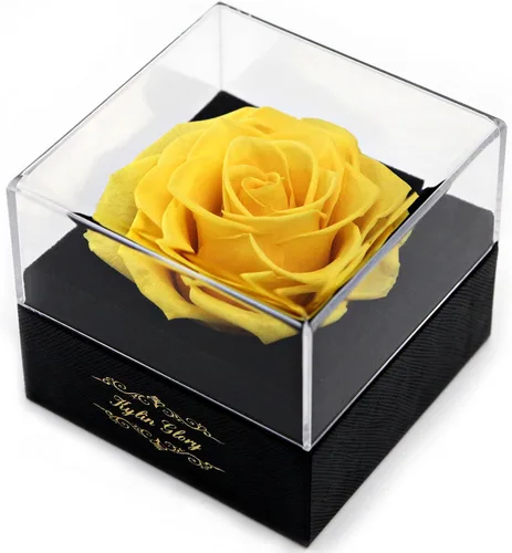 Vista 7 de Rosa preservada de flores recién cortadas para mujeres, mamá, esposa, novia, regalo de flores, decoración de rosa real para el día de la madre, día
