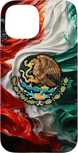 Vista 6 de Funda para iPhone 17 con diseño de bandera mexicana ahumada del orgullo de México del Cinco de Mayo