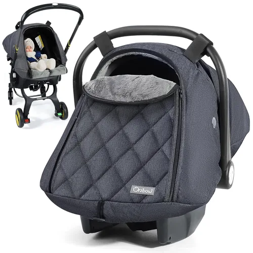 Vista 9 de Orzbow Funda de asiento de automóvil de invierno para bebé Funda impermeable para asiento de automóvil infantil compatible con asientos