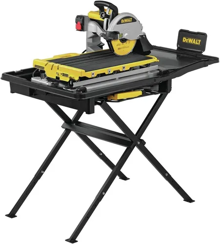 Vista 3 de Sierra para azulejos en mojado DEWALT con soporte, 10 pulgadas, 15 amperios, 1,220 WMO, con cable (D36000S)
