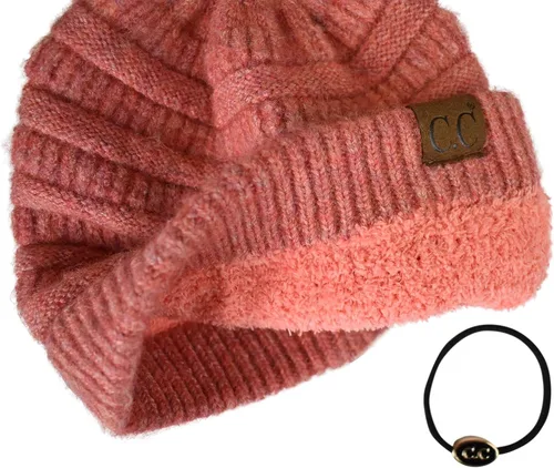 Vista 27 de C.C Trendy Warm Chunky Soft Stretch Cable Knit Beanie