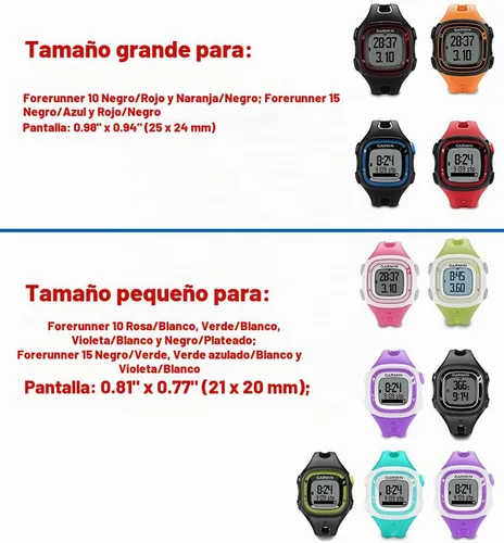 Vista 2 de Banda de repuesto para Garmin Forerunner 10/15 para mujer/hombre - TenYun correa / bandas de pulsera de silicona para Garmin Forerunner 10 / Garmin