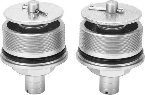 Vista 11 de OUKENS 2 tornillos de choque delanteros de motocicleta de 1.614 in, cubierta de horquilla de precarga de metal, ajuste de choque delantero de metal