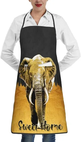 Vista 15 de Delantales con babero para mujeres y hombres, delantal de cocina con bolsillos para cocina, parrilla, barbacoa, pintura, jardinería