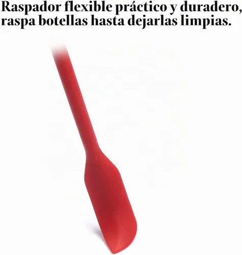 Vista 3 de Espátula de belleza 4 piezas de espátula de maquillaje mini silicona para cosméticos y cocina - 3 tamaños
