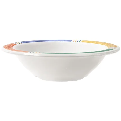 Vista 32 de GET B-86-TY - Tazón de melamina de borde estrecho para frutas/postres, 8 onzas, amarillo tropical (juego de 12)