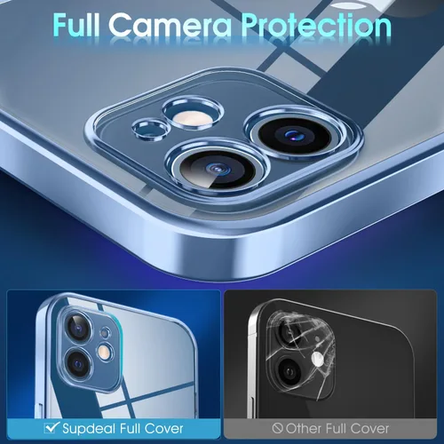 Vista 197 de Supdeal Funda cristalina transparente para iPhone 11, [No se amarillea] [Protección de la cámara] [Probado contra caídas de grado militar] Funda