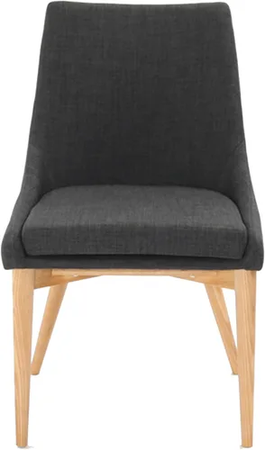 Vista 4 de Silla de comedor de ratán girasol L-C312DG 1 par (gris oscuro)