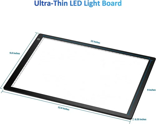 Vista 6 de Caja de luz con visor de diapositivas Eyesen, escáner de luz ultradelgado A4 con alimentación USB para escaneo de diapositivas fotográficas