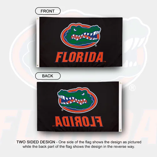 Vista 2 de Desert Cactus Bandera de la Universidad de Florida UF Gators Banner 100% poliéster para interiores y exteriores, banderas de 3 x 5 pies (diseño Z)