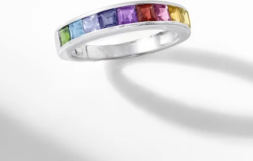 Vista 4 de Ross-Simons 0.90 ct. t.w. Multi-Gemstone Ring in Sterling Silver