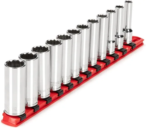 Vista 20 de TEKTON Juego de llaves de vaso de 12 puntos con accionamiento de 3/8