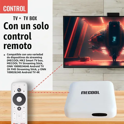 Vista 4 de MECOOL KM2 Smart TV Box/MECOOL TV Stick