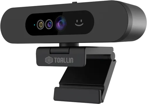 Vista 8 de TOALLIN Cámara web 4K AI con WDR, corrección automática de luz, seguimiento de IA con marco automático, enfoque automático, zoom digital ajustable
