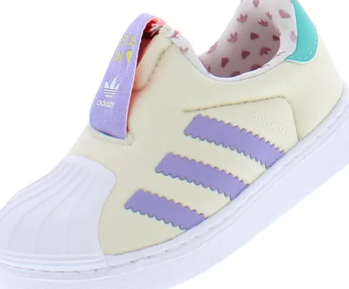 Vista 3 de adidas Infants Superstar 360 - Zapatillas bajas, color crudorojo ácidoSemi Mint Rush