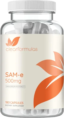 Vista 10 de Clear Formulas Bioactive SAM-e 500 mg - Suplemento SAM-e de alta resistencia con forma S, S biológicamente activa para el hígado y el estado