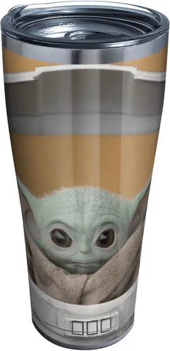 Vista 13 de Tervis Star Wars - Vaso aislado de doble pared The Mandalorian Child Stare hecho en Estados Unidos mantiene las bebidas frías y calientes, 16 onzas